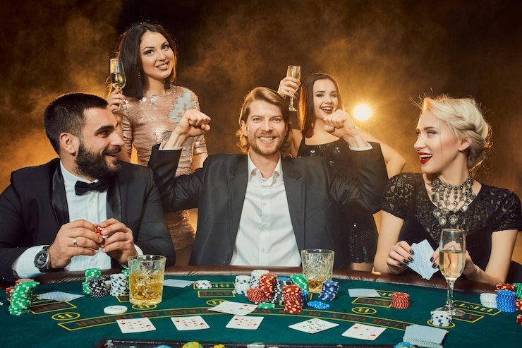 Live-dealer blackjack table alongside slot game menu on pvjbet slot